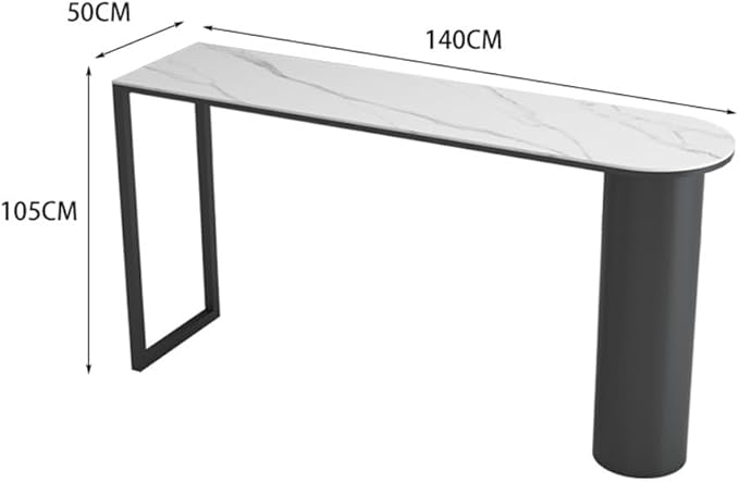 Pub Tables Light Luxury Rock Slab Bar Table Home Island Modern Pub Height Table for Kitchen & Dining, Living Room Counter Table(Medium)