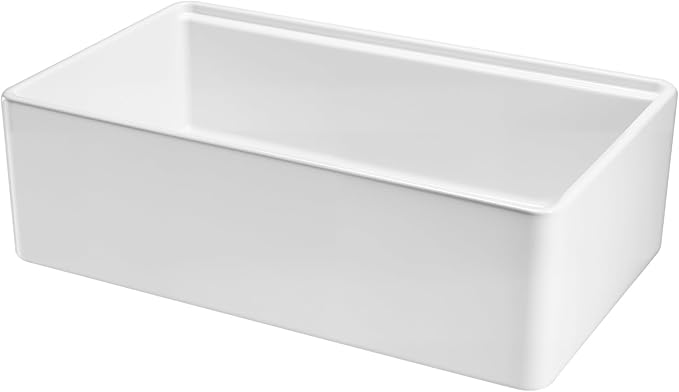 VEVOR 32x20 inch Farmhouse Sink, White Sink Workstation, Fireclay Undermount Basins, Apron Front Single Bowl Basin with Multiple Accessories, Large Capacity Household Dishwasher Sinks for Kitchen