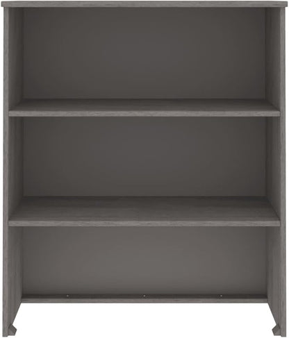 Light Grey Buffet Cabinet Top 33.5"x33.5"x39.4" Solid Pine Kitchen Storage Sideboard with Lacquered Surface Rustic Coffee Bar Credenza for Living Room Dining Nook
