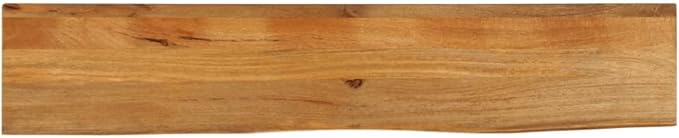 Solid Mango Wood Live Edge Table Top Extra Long Durable for Dining and Kitchen, Rustic Mango Wood Table Top 71 x 15.7 x 1 Inches