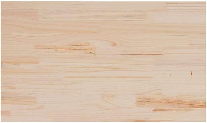 Rustic Pine Table Top 3-Pack, 31.5"x18.5"x0.7" Solid Wood Slab, Untreated Butcher Block Desktop for Standing Desk, Dining, Kitchen Island, Workbench, Coffee Bar, Indoor Projects