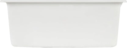 Signature Hardware 447657 Totten 25" Drop In or Undermount Single Basin Granite Composite Kitchen Sink