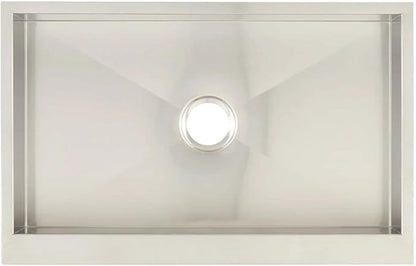 Signature Hardware 447795 Sitka 33" Farmhouse or Undermount Single Basin Stainless Steel Kitchen Sink