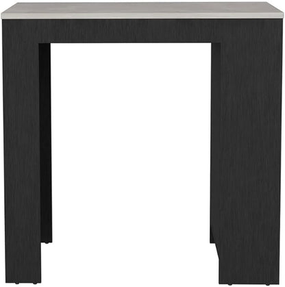 GOWE Kitchen Island with Storage Base in Wenge and Ibiza Marble