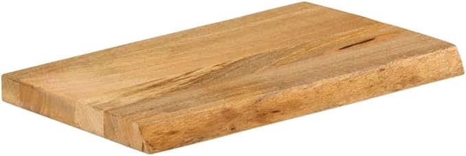 Solid Mango Wood Table Top 23.6 x 7.9 x 1.5 Inch, Rectangular Rustic Replacement Desktop for Kitchen Dining Room Coffee Table, DIY Furniture Project