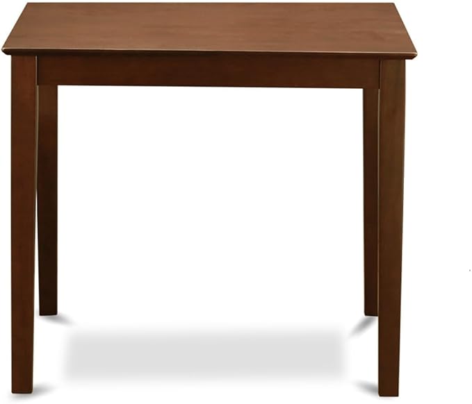HomeStock Counter Height Table Set - 3 Piece Dining Set with Stools - Mahogany Finish - Kitchen Island Table