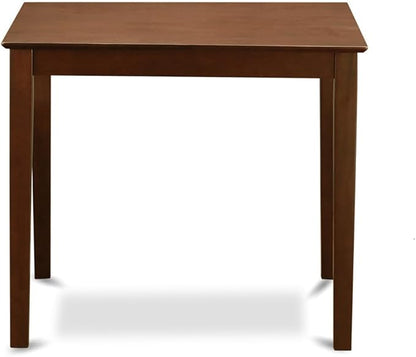HomeStock Counter Height Table Set - 3 Piece Dining Set with Stools - Mahogany Finish - Kitchen Island Table