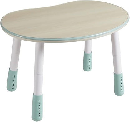 Children's Table, Height Adjustable Kids Play Table, Graffiti-Ready Kids Art Table. Suitable for Home & Kindergarten, Blue