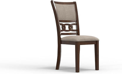 New Classic Furniture Gia 3-Piece Drop Leaf Dining Table Set with 2 Chairs, 42-Inch, Cherry