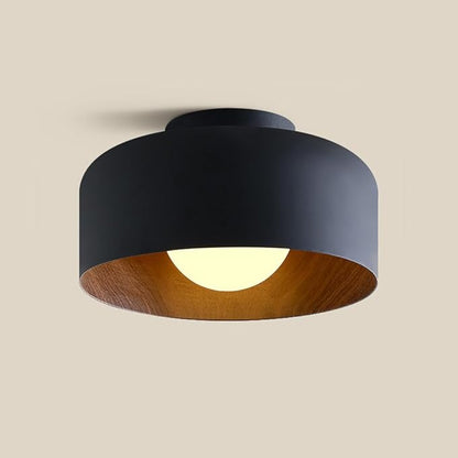 Staircase Flush Mount Ceiling Light Fixture 8.6in Rust-Proof Iron Ceiling Lamp G9 5W Warm Light 3000K Close to Ceiling Light Retro Industrial Interior for Shops, Hostels, Clothing Stores