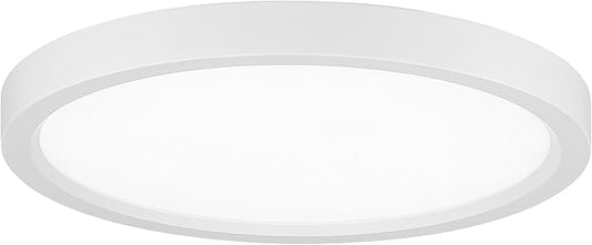 Minka Lavery 711-44-L Vantage LED Flush Mount, 1-Light, 20 Total Watts, 11-in H x 1-in W, White