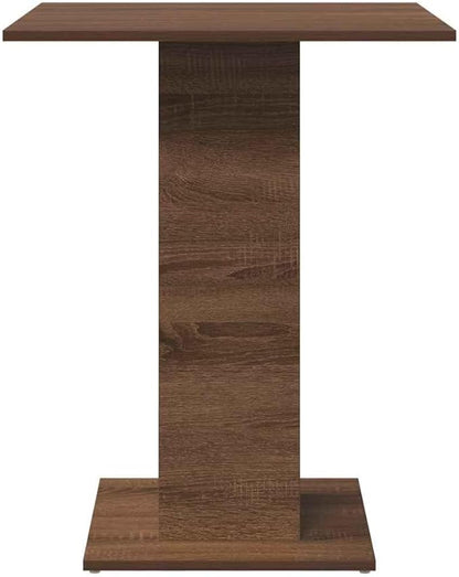 Bistro Table 23.6x23.6 Inch Counter Height Brown Oak Engineered Wood Small Dining Table for Kitchen Island Bar Breakfast Nook Indoor Use