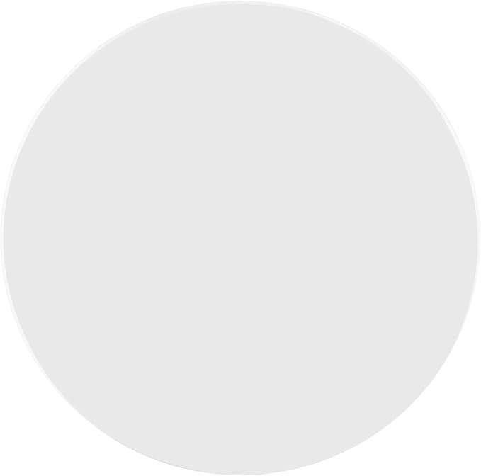 White Finish Round Dining Table 4-Seater, Casual Farmhouse Kitchen Island Table