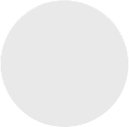 White Finish Round Dining Table 4-Seater, Casual Farmhouse Kitchen Island Table
