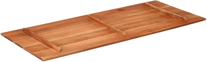 Acacia Wood Tabletop 55.1"x23.6"x0.6", Butcher Block Countertop, Rustic Brown for Dining Kitchen Island Café Office
