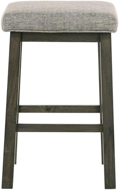 New Classic Furniture Churon 3-Piece Gathering Bar Table with Two Stools, Grey