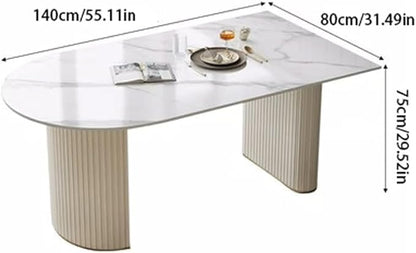 Dinning Table Island Dining Table Integrated Nordic Modern Rectangular Slate Home Living Room Kitchen & Dining Room Tables