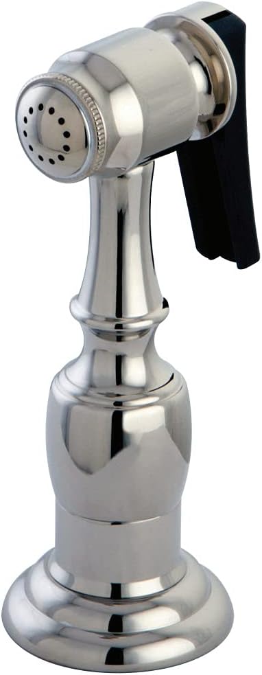 Kingston Brass KBSPR6 Brass Kitchen Faucet Side Sprayer in Polished Nickel