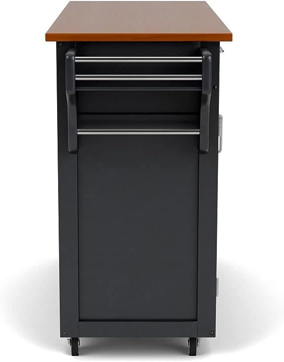 homestyles Create-A-Cart Black Kitchen Cart