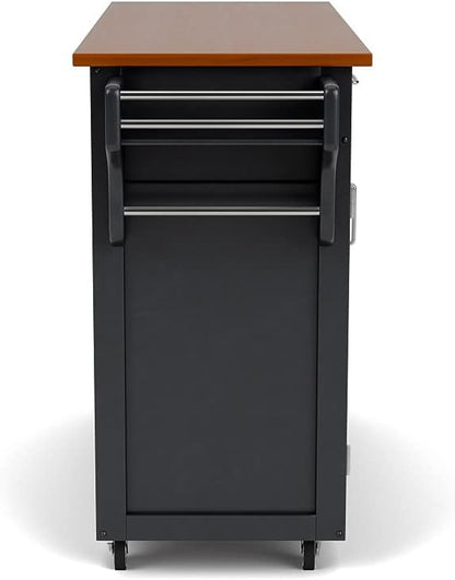 homestyles Create-A-Cart Black Kitchen Cart