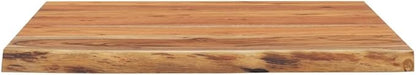 Solid Acacia Wood Live Edge Shelf Wall Mounted for Decorative Items with Shelf Supporting 165.3 lbs, Rustic Wall for Living Room, Brown Acacia Wood 16 x 16 x 1.0 Inches