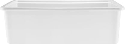 VEVOR 33x19 inch Farmhouse Sink, White Sink Workstation, Fireclay Topmount Undermount Basin, Drop-In Single Bowl Basin with Multiple Accessories, Large Capacity Household Dishwasher Sinks for Kitchen