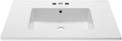 Swiss Madison Well Made Forever SM-VT328-3 Voltaire Vanity Top Sink, with 3" Centerset Faucet Holes