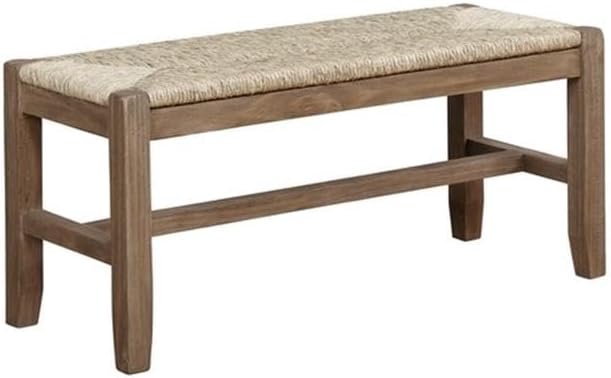 Alaterre Furniture Newport Dining Table Set, Concrete Gray
