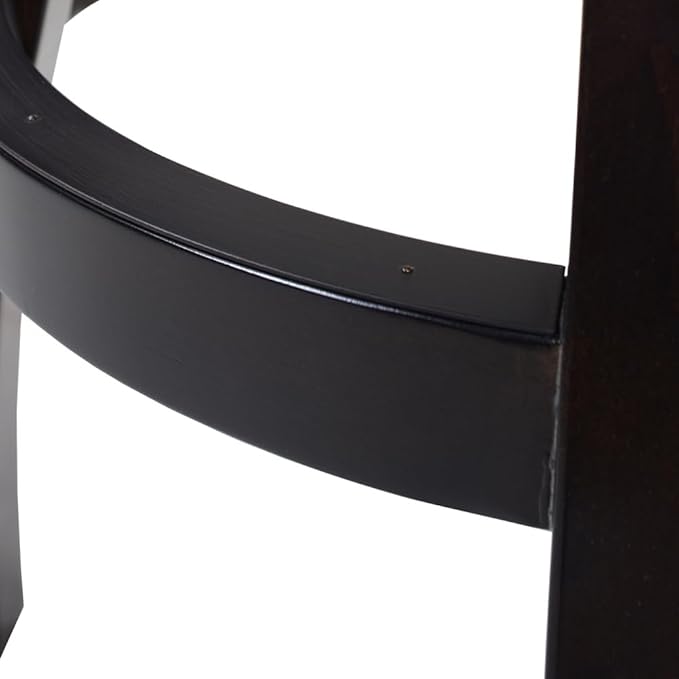 Swivel Counter Height Bar Stool with High Back and Armrests for Kitchen Islands and Home Bars