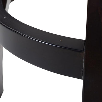 Swivel Counter Height Bar Stool with High Back and Armrests for Kitchen Islands and Home Bars