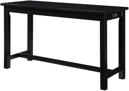 Homelegance 4-Piece Counter Height Dinette Set, Black