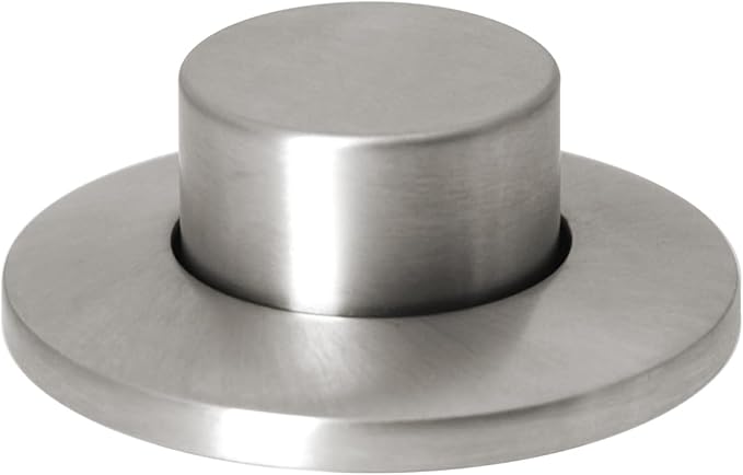 Westbrass ASB-RB3-07 Sink Top Waste Disposal Replacement Air Switch Trim Only, Raised Button, Satin Nickel