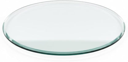 Custom Oval Tempered Glass Table Top – 1/2 Inch Thick – Beveled Edge – Made to Size – Replacement Glass for Coffee and Dining Tables