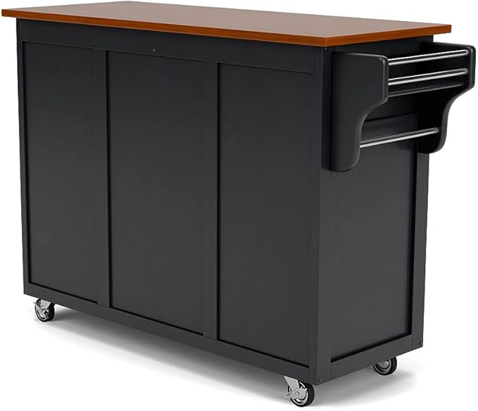 homestyles Create-A-Cart Black Kitchen Cart