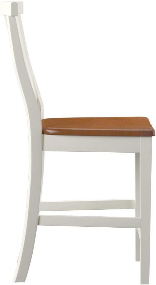 homestyles Americana Off-White Counter Stool