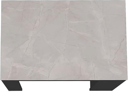 36" Sturdy 3-Side Shelves Bar Counter Height Table, Dinner Table with Modern Design, Bistro Pub Tables for Kitchen and Small Dining Spaces, Black + Gray