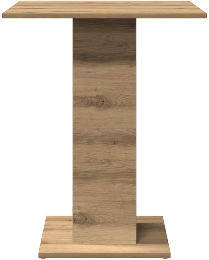 Artisan Oak Bistro Table Engineered Wood Small Durable Square Table for Dining Room Kitchen Office 23.6 x 23.6 Inches Warm Brown Modern Furniture