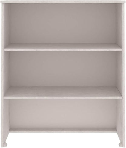 White Pine Wood Highboard Top 33.5"x33.5"x39.4" Rustic Buffet Cabinet Shelf with Two Shelves Wall Mount Sideboard for Living Room Kitchen Pantry Coffee Bar