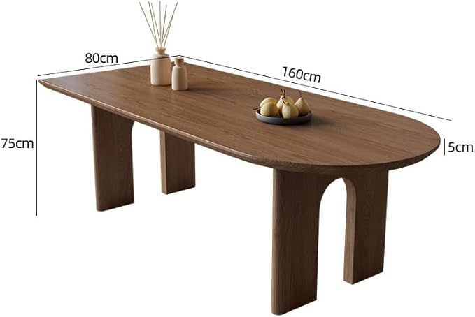 Kitchen Tables Solid Wood Island Table Rectangular Wall-Mounted Home Desk Restaurant Dining Table Dining Room Furniture(160cm)