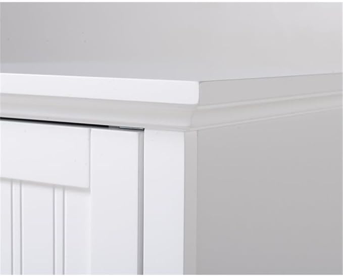 OS Home and Office Furniture 15" 1-Door Wood Kitchen Storage Pantry in White