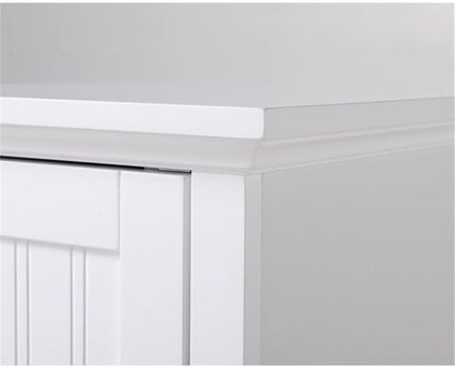 OS Home and Office Furniture 15" 1-Door Wood Kitchen Storage Pantry in White
