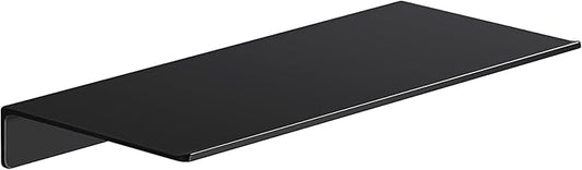 Danpoo Metal Wall Shelf, Black Floating Shelf, Small Bathroom Shelf, 12" Display Shelves for Wall Storage