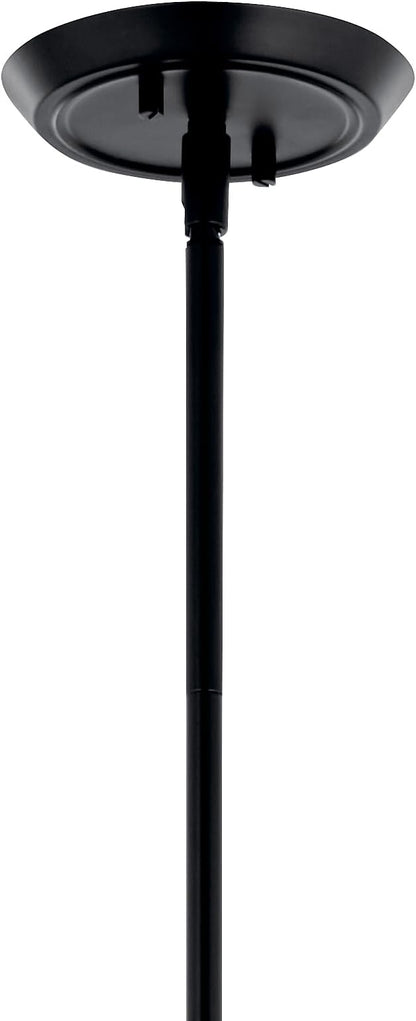 Kichler Alvaro 6-Light Chandelier, Soft Modern Light in Black, for Dining or Living Room, Office or Bedroom (19.25" x 40.25"), 52690BK