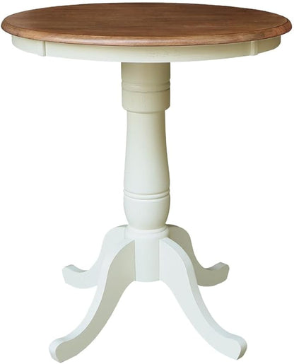 IC INTERNATIONAL CONCEPTS 30" Round Top Pedestal Dining Table 28.9" High - Multi-Color