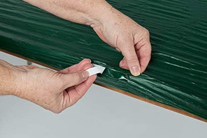 Kwik-Covers 6' Rectangle Plastic Table Covers 30" x 72", Bundle of 5 (Patriotic)