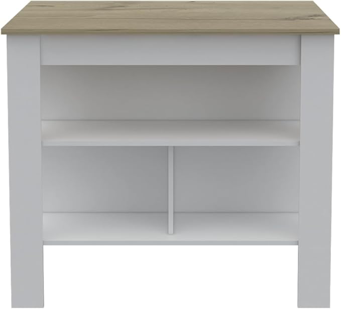 Modern Expandable Dining Table with Shelves Kitchen Island Counter Console Sturdy Stable Easy Clean Luxury Living Decor,White