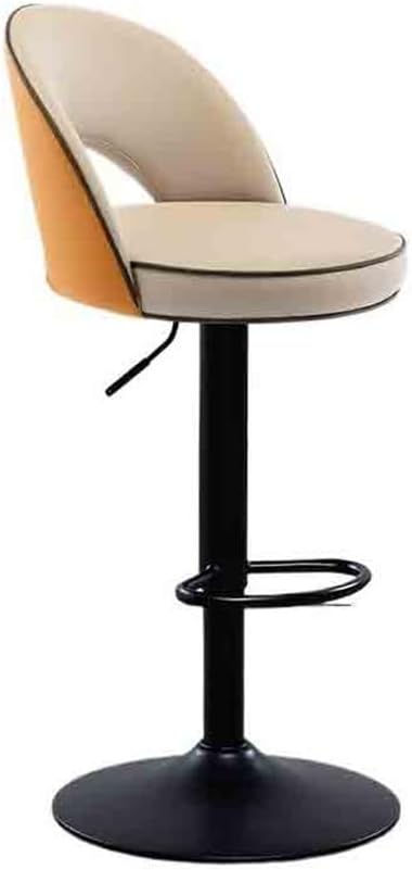 Dining Chair Reclining Chairs Sub Kitchen Island Counter Front Desk Light Bar Stools Lift Dining High Chair(Orange)