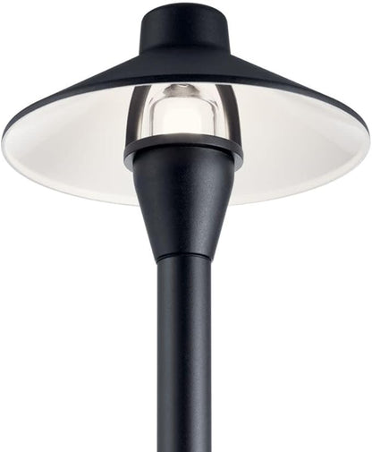 Kichler 12V Path Light in Textured Architectural Bronze, Durable Landscape Lighting, (21" H x 6.75" Dia), 15478AZT