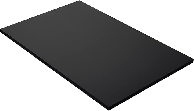 Kaboon 36x24 inches Tabletop, Solid One-Piece Desktop for Sit Stand Desk, Double Desks, L Desk DIY,Wood Countertop Home or Commercial Use,1 inch Thick, Solid Black