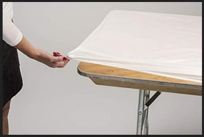 Kwik-Covers 6' Rectangle Plastic Table Covers 30" x 72", Bundle of 5 (Patriotic)
